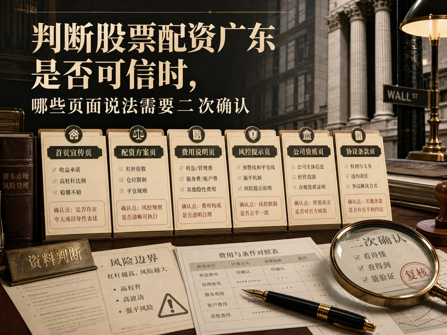 判断股票配资广东是否可信时,哪些页面说法需要二次确认 插图