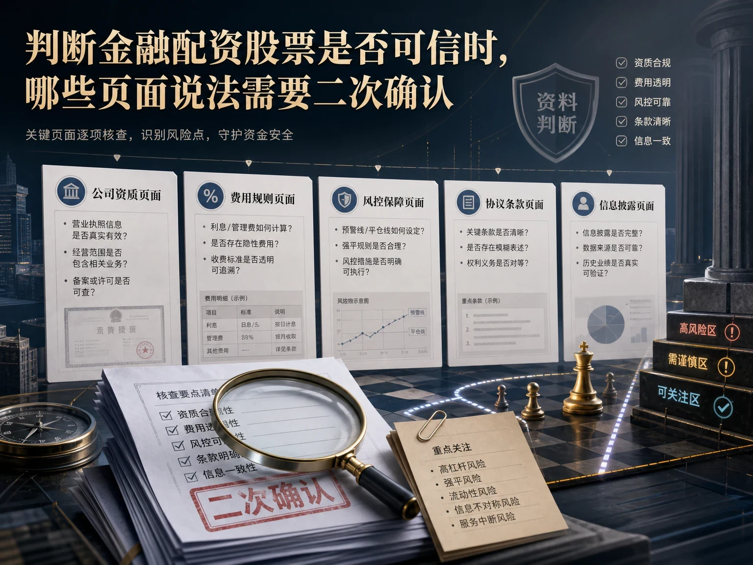 判断金融配资股票是否可信时,哪些页面说法需要二次确认 插图
