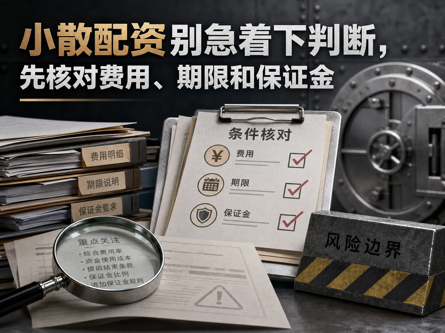 小散配资别急着下判断,先核对费用、期限和保证金 插图